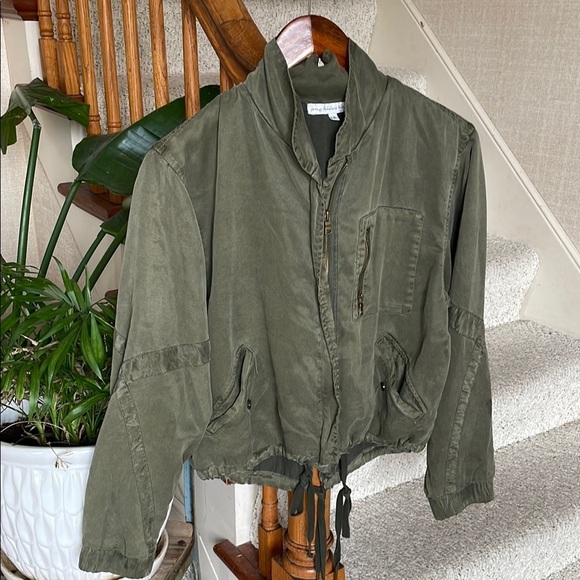 Young Fabulous & Broke Olive Green Moto Jacket - Picture 2 of 11